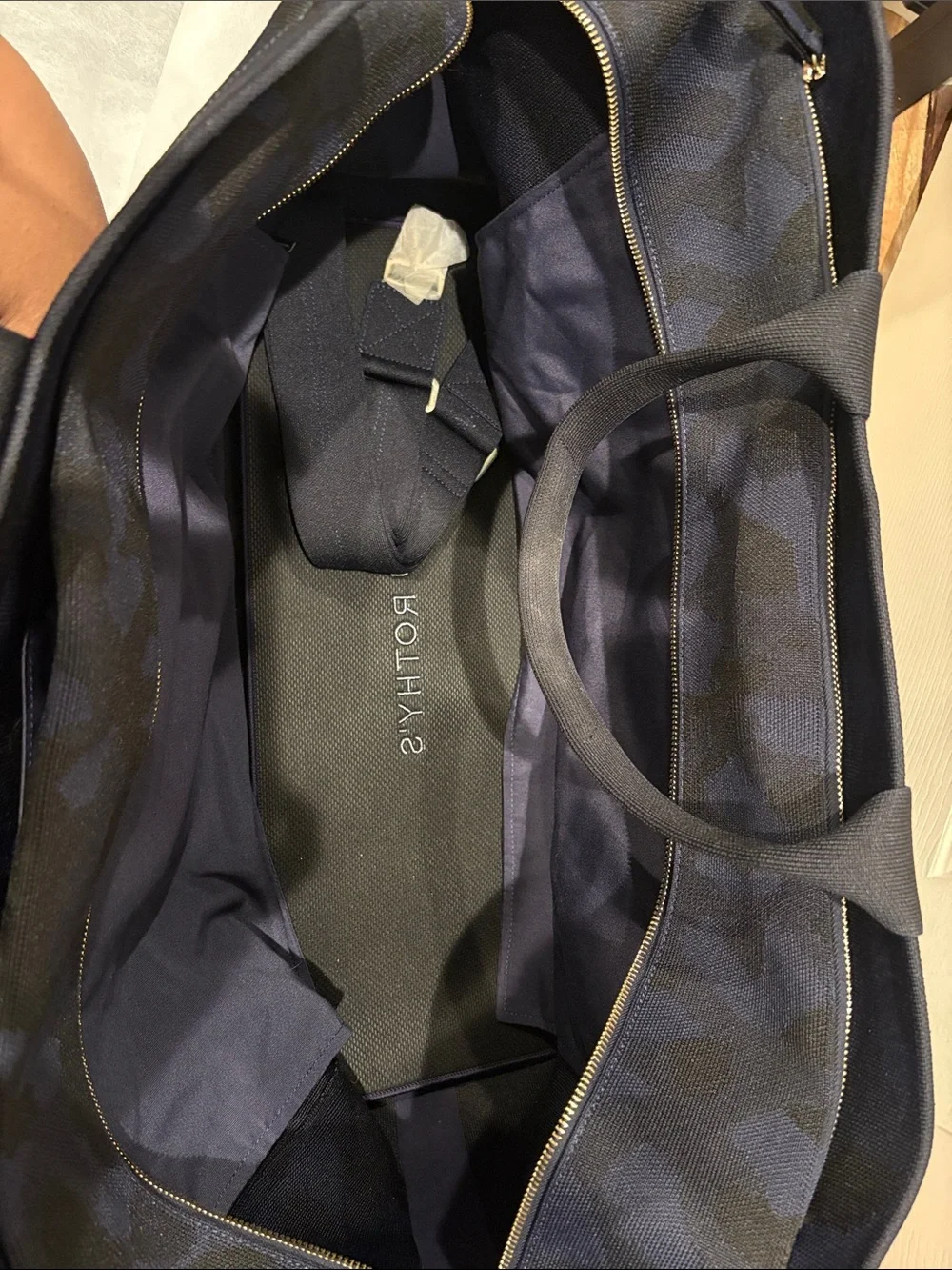 Rothy's Navy Camo Duffel Bag